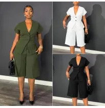 Ensemble Tailleur Short Cintré Col en VEnsembles