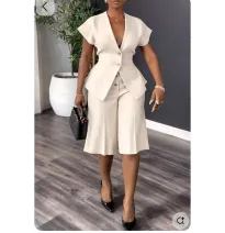 Ensemble Tailleur Short Cintré Col en VEnsembles