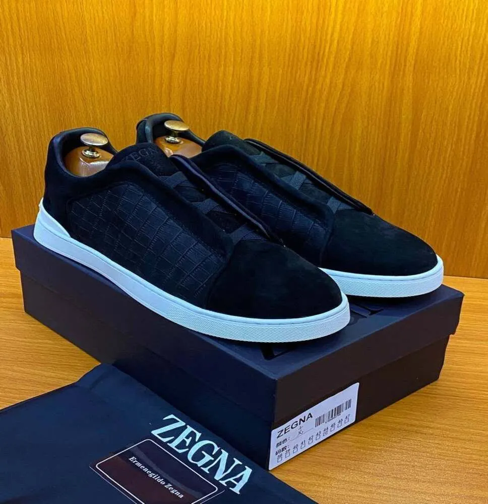 Baskets Slip-On Premium Ermenegildo Zegna (Vente en gros)Chaussures homme, femme et enfant