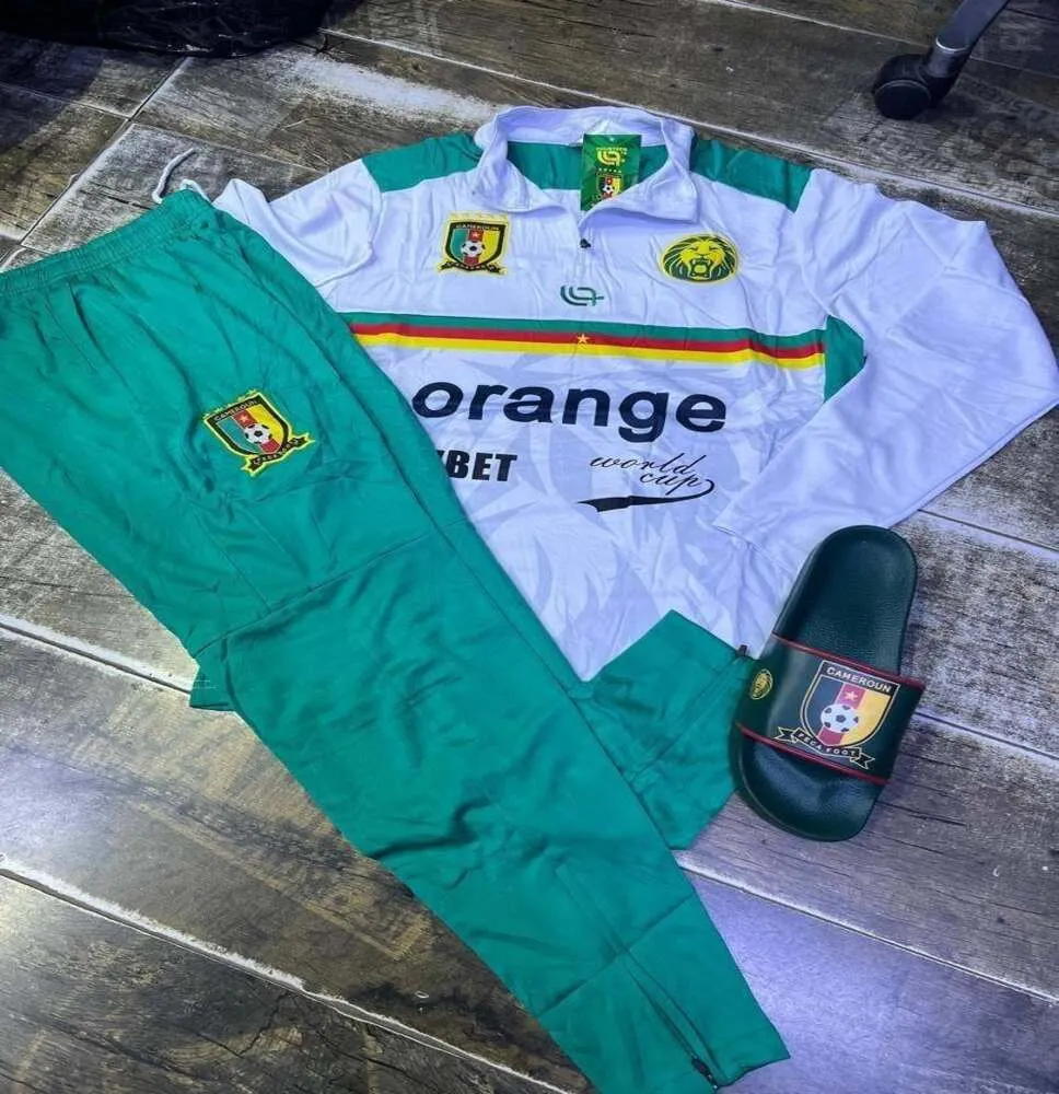 Survêtement Sportif Officiel Lions Indomptables - Modele Orange (Vente en gros)vêtements